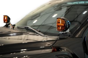 Ford F150 Ditch Light Brackets - Driver/Passenger - Addictive Desert Designs - Black - `15-`20 Ford F150 Ditch Light Brackets - Driver/Passenger - Addictive Desert Designs - Black - `15-`20